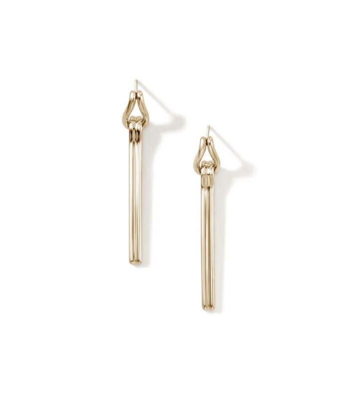 Surf Drop Earring, Gold