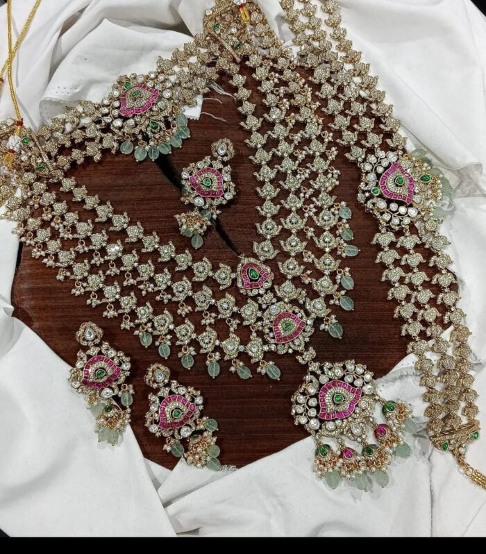 Monosite beads heavy bridal set